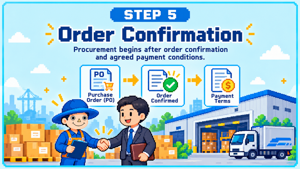 Step 5 - Order confirmation before procurement